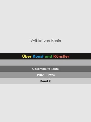 cover image of Über Kunst und Künstler Band 2